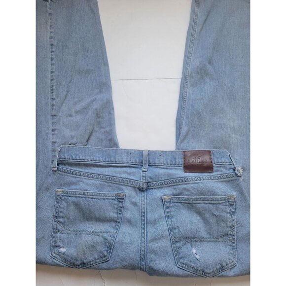 NWOT Men's Hollister Jeans Classic Straight Epic Flex Distressed Size 33 x 34 - Picture 8 of 8